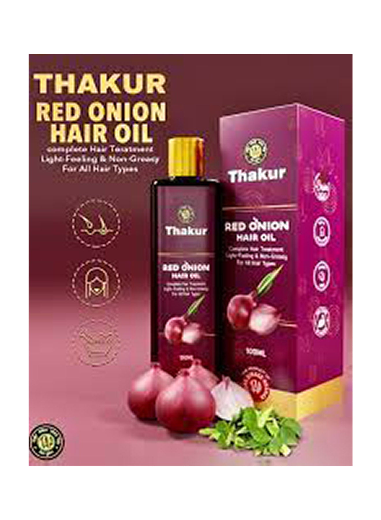 Thakur Red Onion Hair Oil 100ml