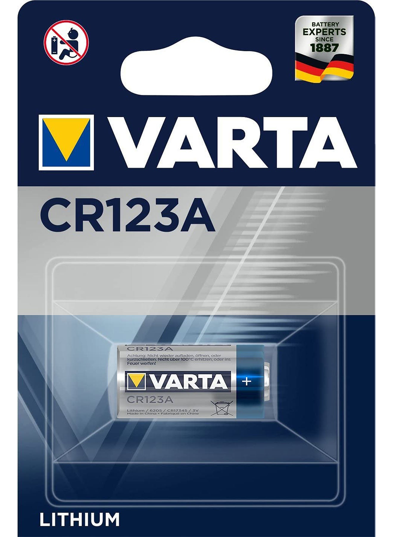 Varta Lithium CR 123A Batteries