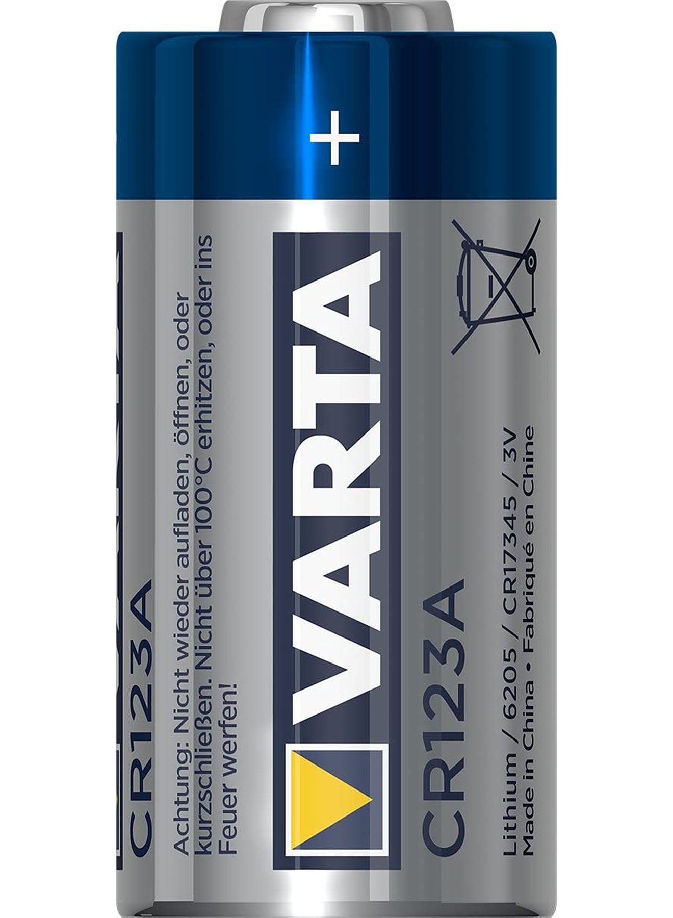 Varta Lithium CR 123A Batteries Value Pack of 4 