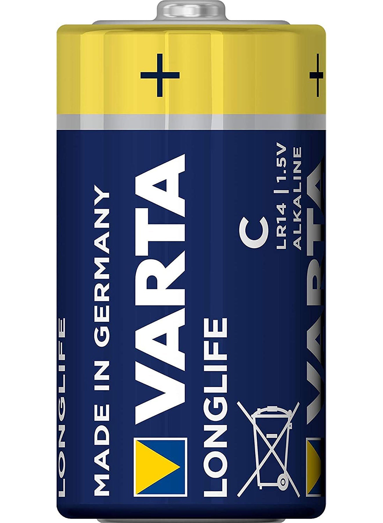 Varta Long Life C Battery 2 units Value Pack of 3 