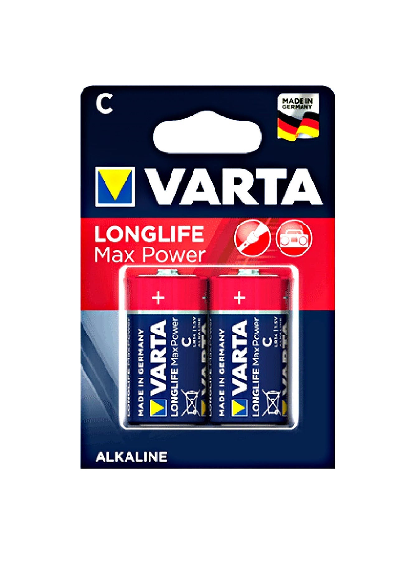 Varta Long Life MaxPower LR14 C Alkaline Battery 2Units Value Pack of 3 
