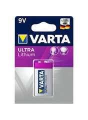Varta Ultra Lithium 9VBlock 6 LR Batteries Value Pack of 2 