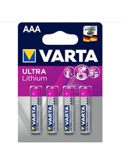 Varta Ultra Lithium Micro AAA Batteries 4 Units Value Pack of 2 