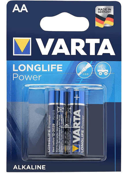 Varta Long Life Power AA Alkaline 2 units Value Pack of 12 