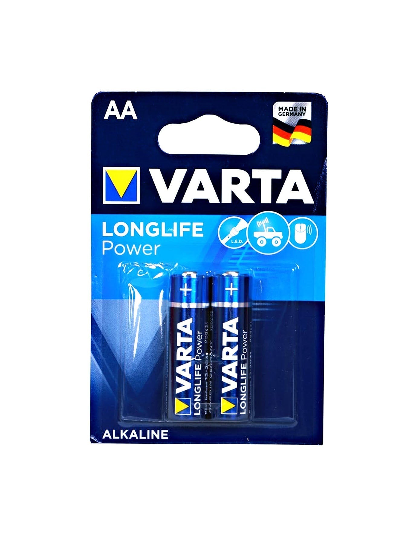 Varta Long Life Power AA Alkaline 2 units Value Pack of 4 