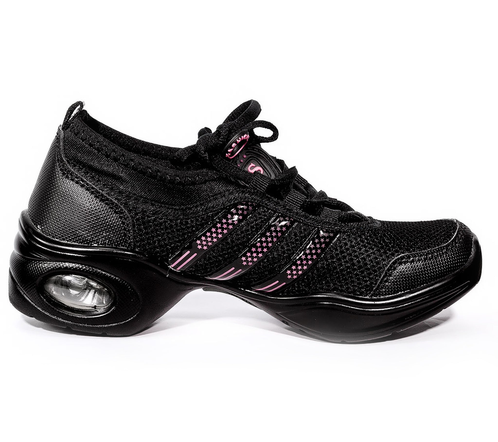 Help Me Dance - Dancing Shoe Sneakers for Zumba and Trainer - KVE-815-Black - Simpal Boutique