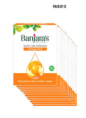 Banjaras Natural Orange Peel Skin Care Powder  100 gm Value Pack of 12 