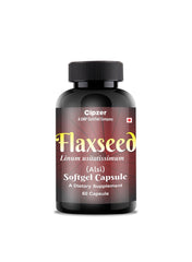 Cipzer Flaxseed oil SoftGel 60 Capsule  1000 mg Value Pack of 12 