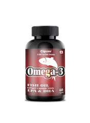 Cipzer Omega 3 Fish Oil SoftGel Capsule  1000 mg 60 Capsules Value Pack of 12 