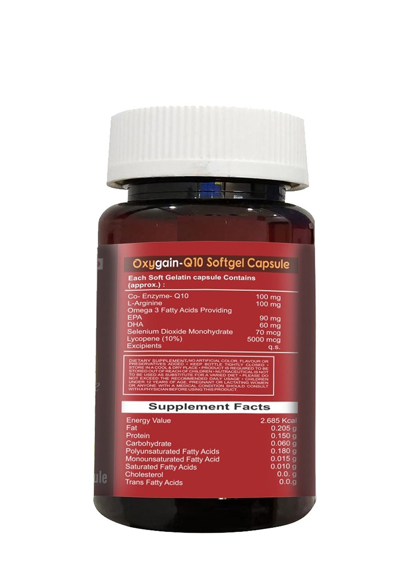 Cipzer Oxygain Q10 Softgel Capsules  60 Capsules Value Pack of 2 