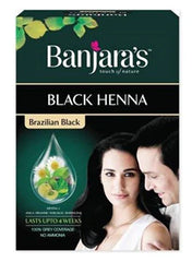 Banjaras Black Henna Brazilian Black 54 gm Value Pack of 2 