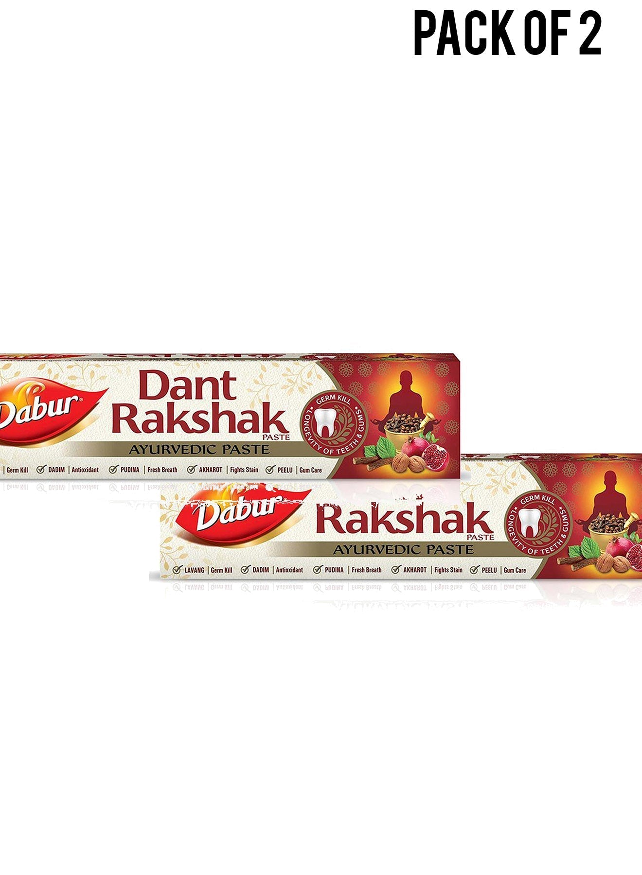 Dabur Dant Rakshak Ayurvedic Paste 175 g Value Pack of 2 