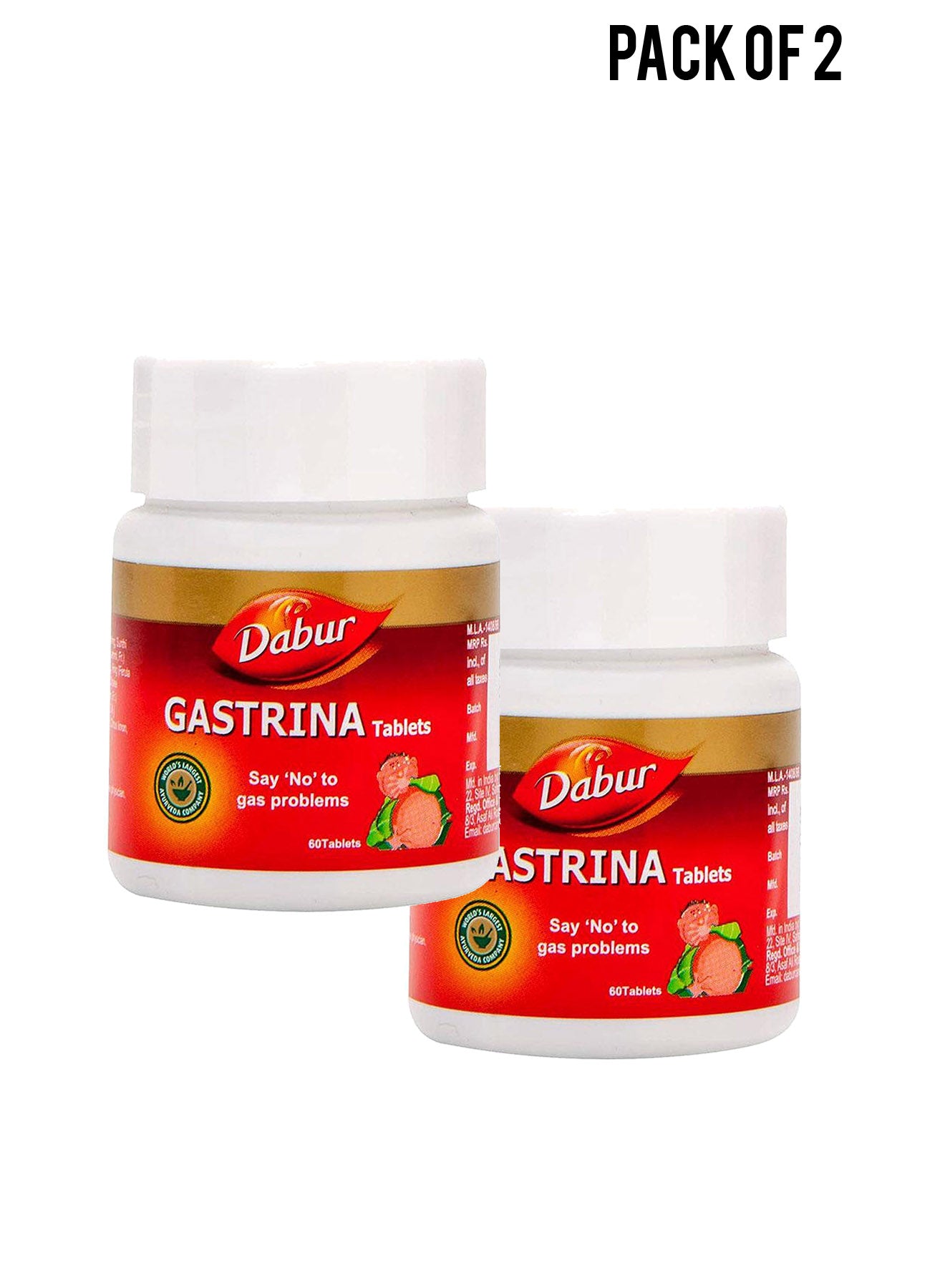 Dabur Gastrina  60 Tablets Value Pack of 2 
