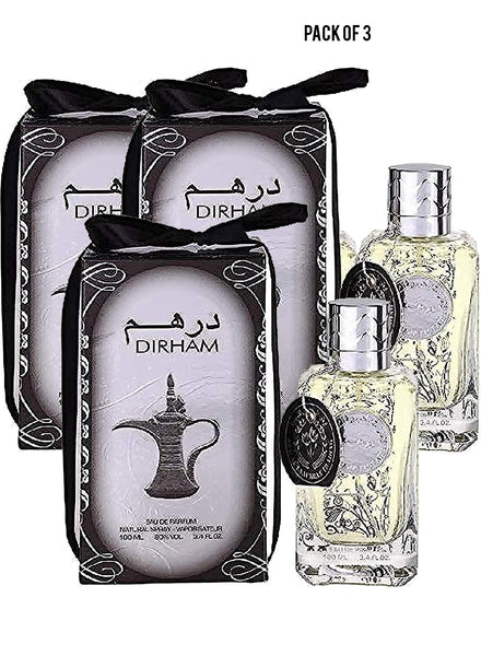 Dirham Eau De Parfum 100ml Value Pack of 3 
