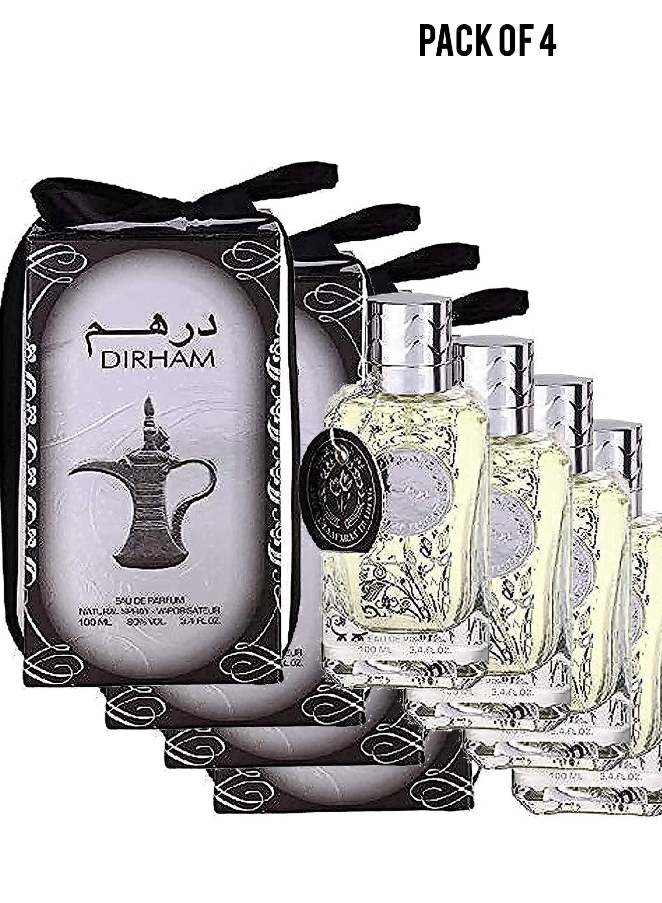 Dirham Eau De Parfum 100ml Value Pack of 4 