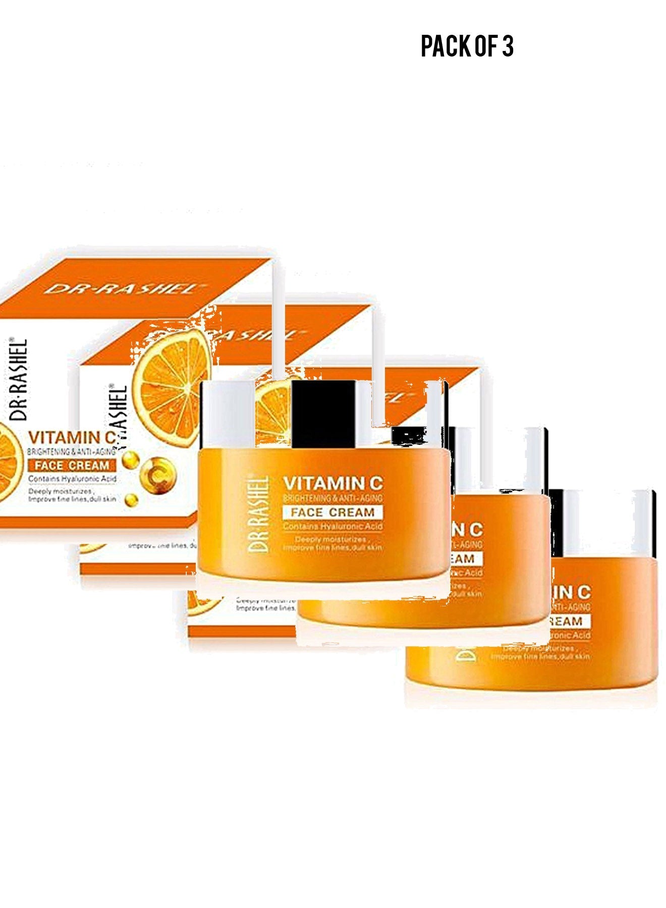 Dr Rashel Vitamin C Face Cream 50g Value Pack of 3 