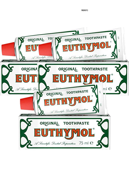 Euthymol Original Toothpaste 75ml Value Pack of 3 