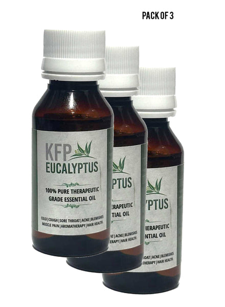 KFP Eucalyptus Essential Oil 60ml Value Pack of 3 