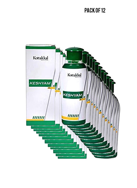 Kottakkal Ayurveda Keshyam Oil 100 ml Value Pack of 12 