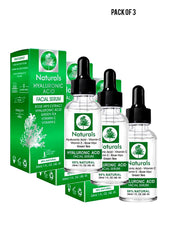 Naturals Vitamin C E Hyaluronic Acid Anti Aging Whitening Facial Serum 30ml Value Pack of 3 
