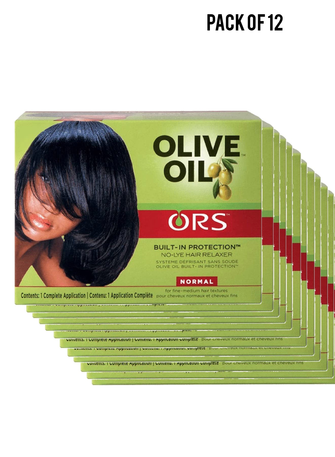 Organic Root Stimulator Olive Oil Nolye Relaxer Normal Kit Value Pack of 12 