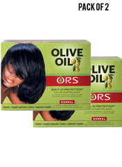 Organic Root Stimulator Olive Oil Nolye Relaxer Normal Kit Value Pack of 2 