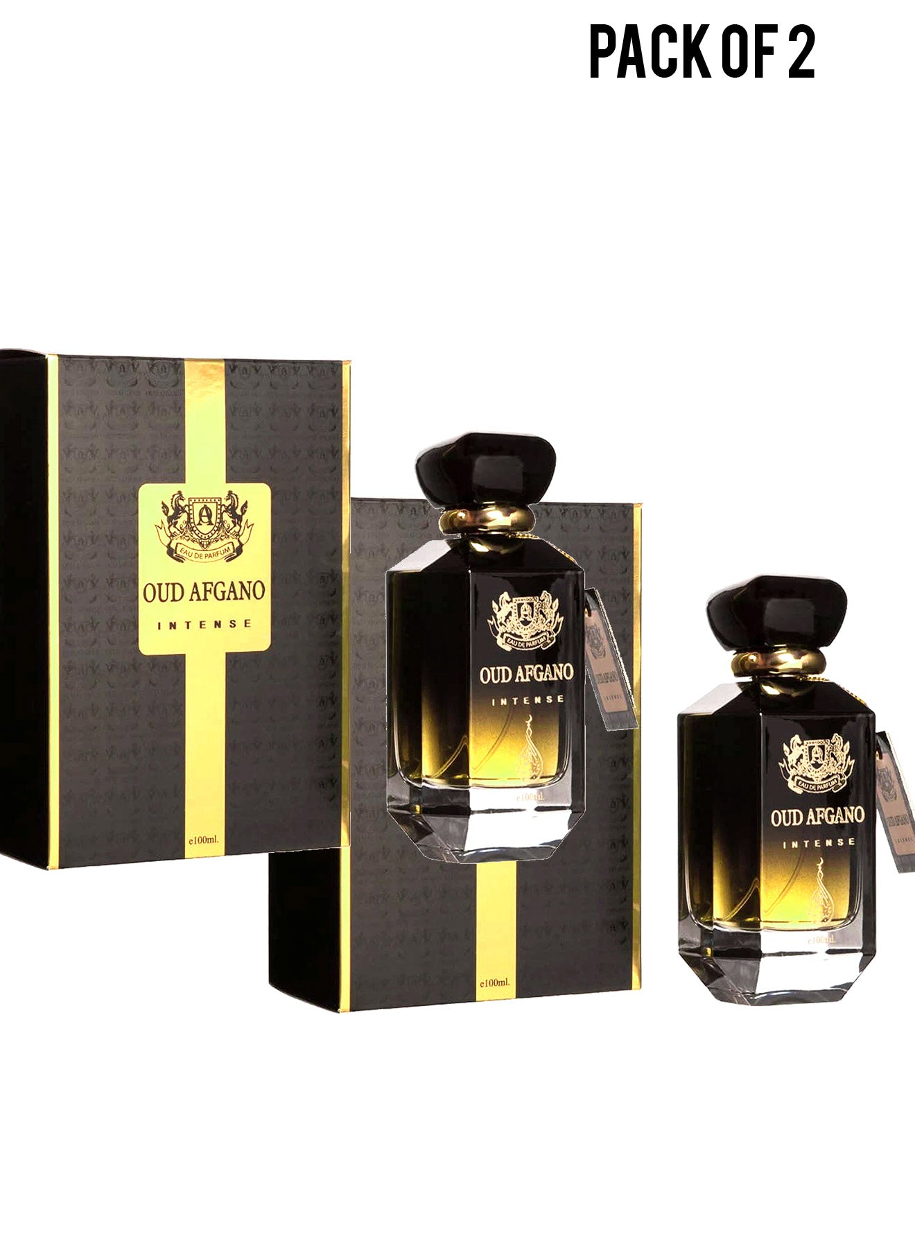 Oud Afgano Intense Eau De Parfum 100ml Value Pack of 2 