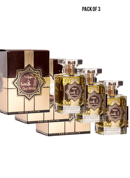 Oud Alhind Eau De Parfum 100ml Value Pack of 3 