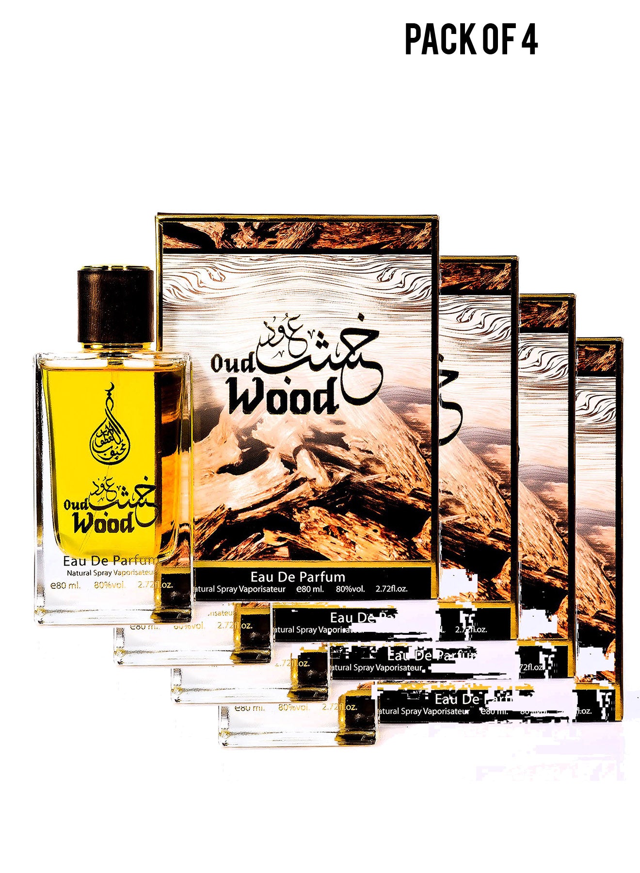 Oud Wood Eau De Parfum 80ml Value Pack of 4 