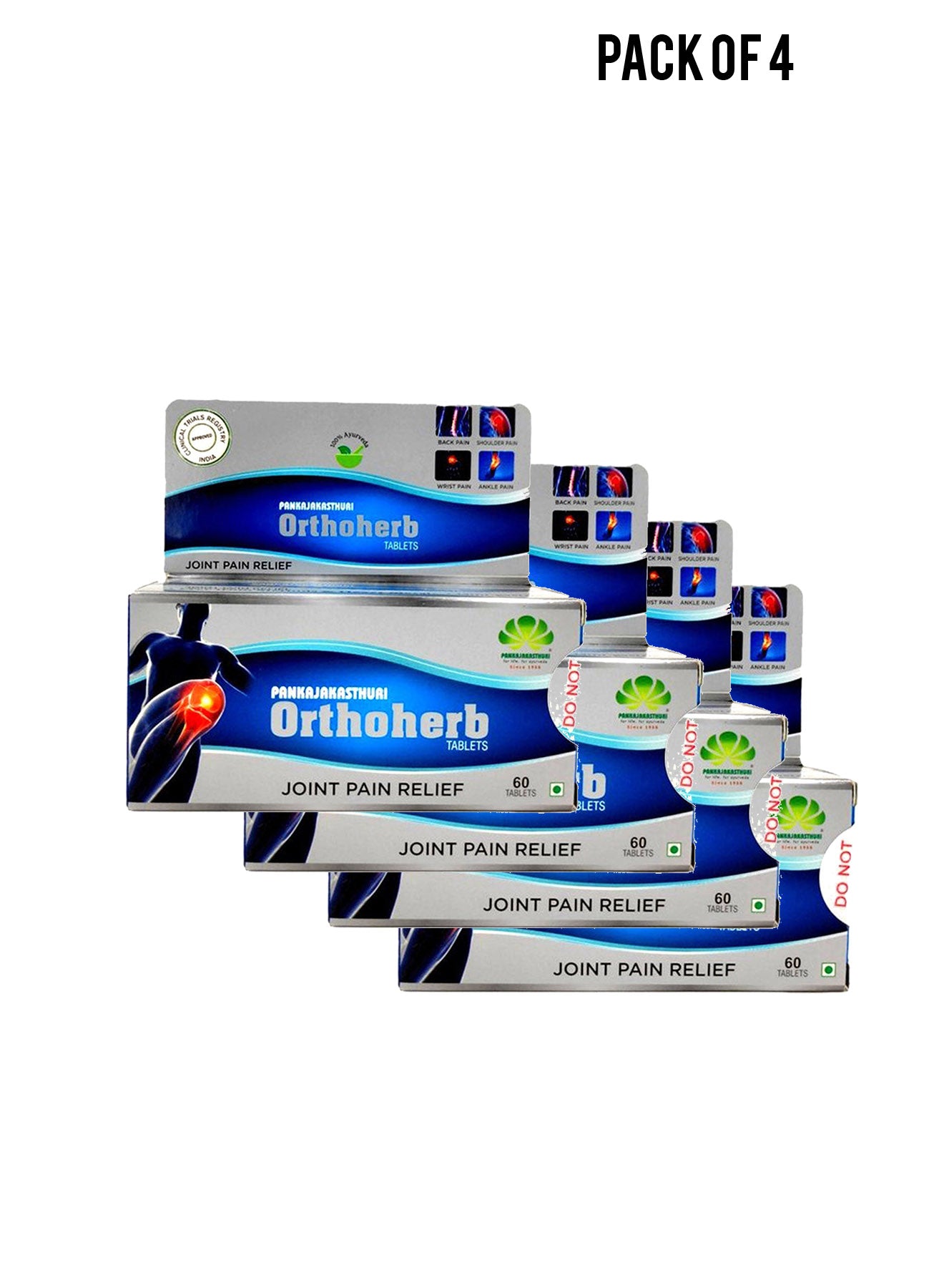 Pankajakasthuri Orthoherb 60 Tablets Value Pack of 4 