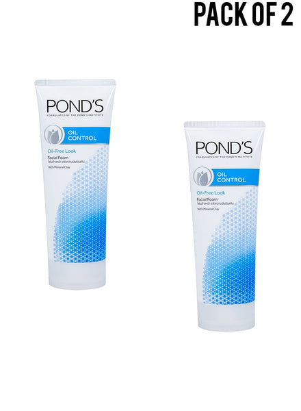 Ponds Oil Control Facial Foam 100g Value Pack of 2 