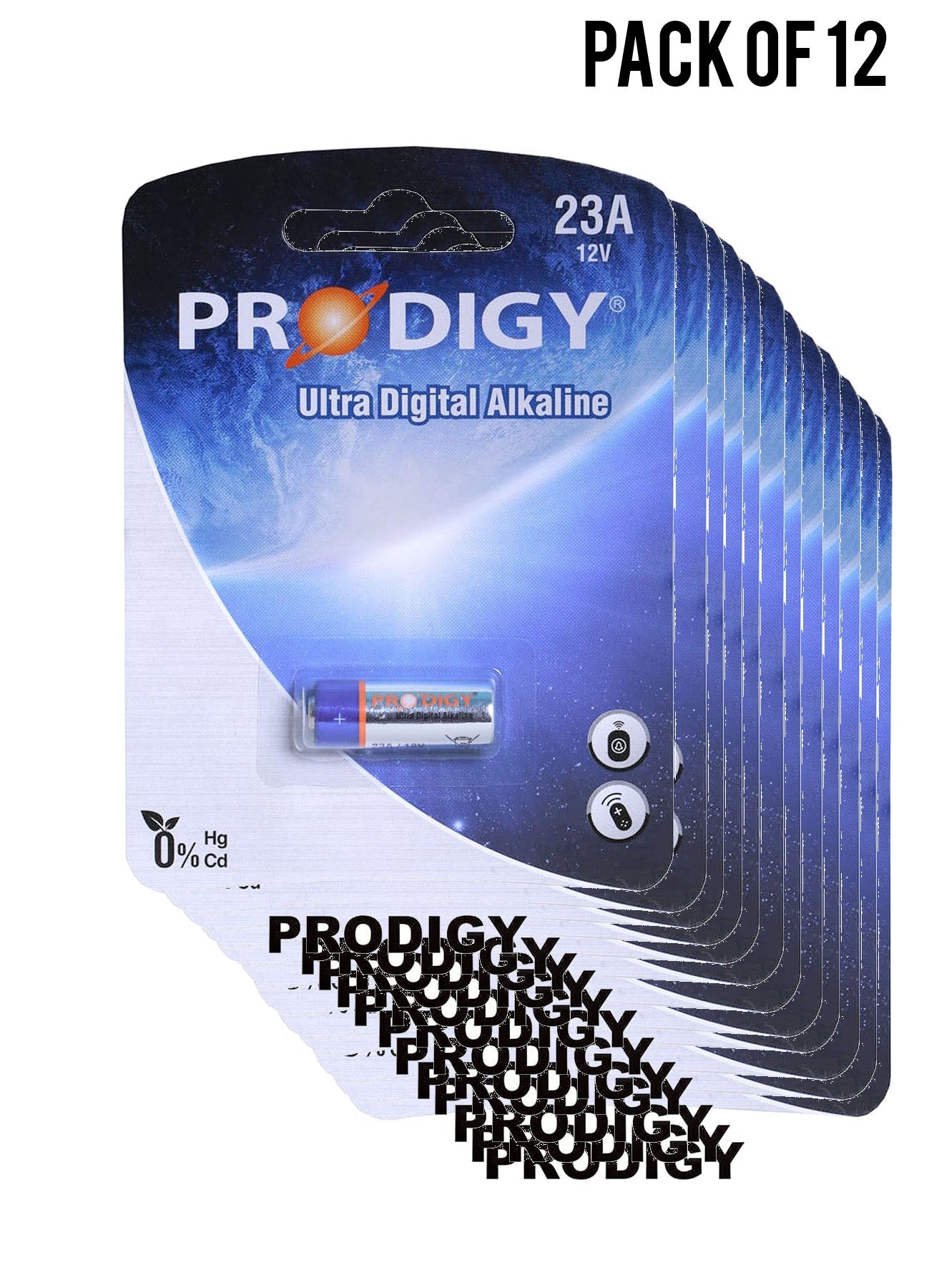 Prodigy Alkaline 23A 12V Value Pack of 12 