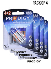 Prodigy Alkaline LR03UD 42B AAA6 Value Pack of 4 