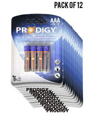 Prodigy Alkaline LR03UD 4B AAA4 Value Pack of 12 