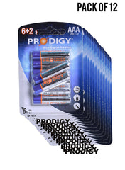 Prodigy Alkaline LR03UD 62B AAA8 Value Pack of 12 