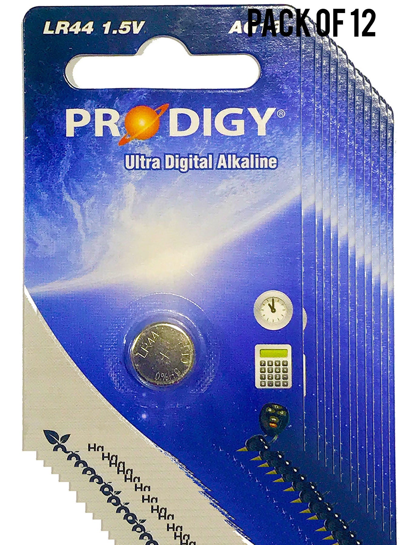 Prodigy Alkaline LR44 15V AG13 1B Value Pack of 12 