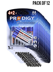 Prodigy Alkaline LR6UD 42B AA6 Value Pack of 12 