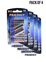 Prodigy Alkaline LR6UD 62B AA8 Value Pack of 4 