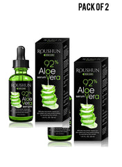 Roushun Skincare 92 Aloevera  Face Serum 30ml101floz Value Pack of 2 