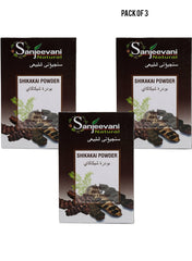 Sanjeevani Natural Shikakai Powder 100g Value Pack of 3 