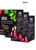 Siso Hair Color Shampoo Based 20g x10sachets Value Pack of 3 