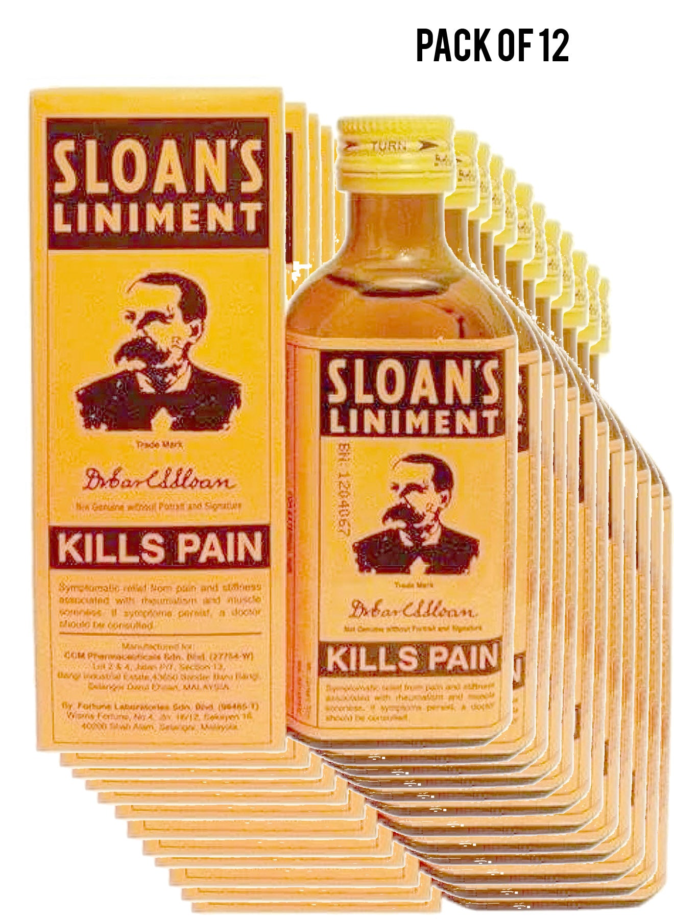 Sloans Liniment 70 ml Value Pack of 12 