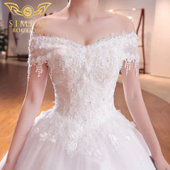 In Store Reez  Off Shoulder Wedding Dress
