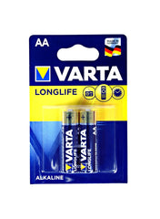 Varta Long Life AA 2 Unit Alkaline Battery 15 V Value Pack of 2 
