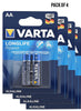 Varta Long Life Power AA Alkaline 2 units Value Pack of 4 