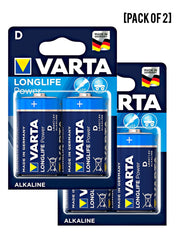 Varta Long Life Power D LR20 Batteries 2 Units Value Pack of 2 