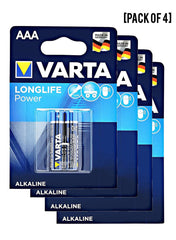 Varta Long Life Power Micro AAA LR03 Batteries 2 Units Value Pack of 4 