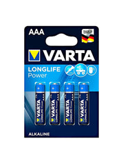 Varta Long Life Power Micro AAA LR03 Batteries 4 Units Value Pack of 2 