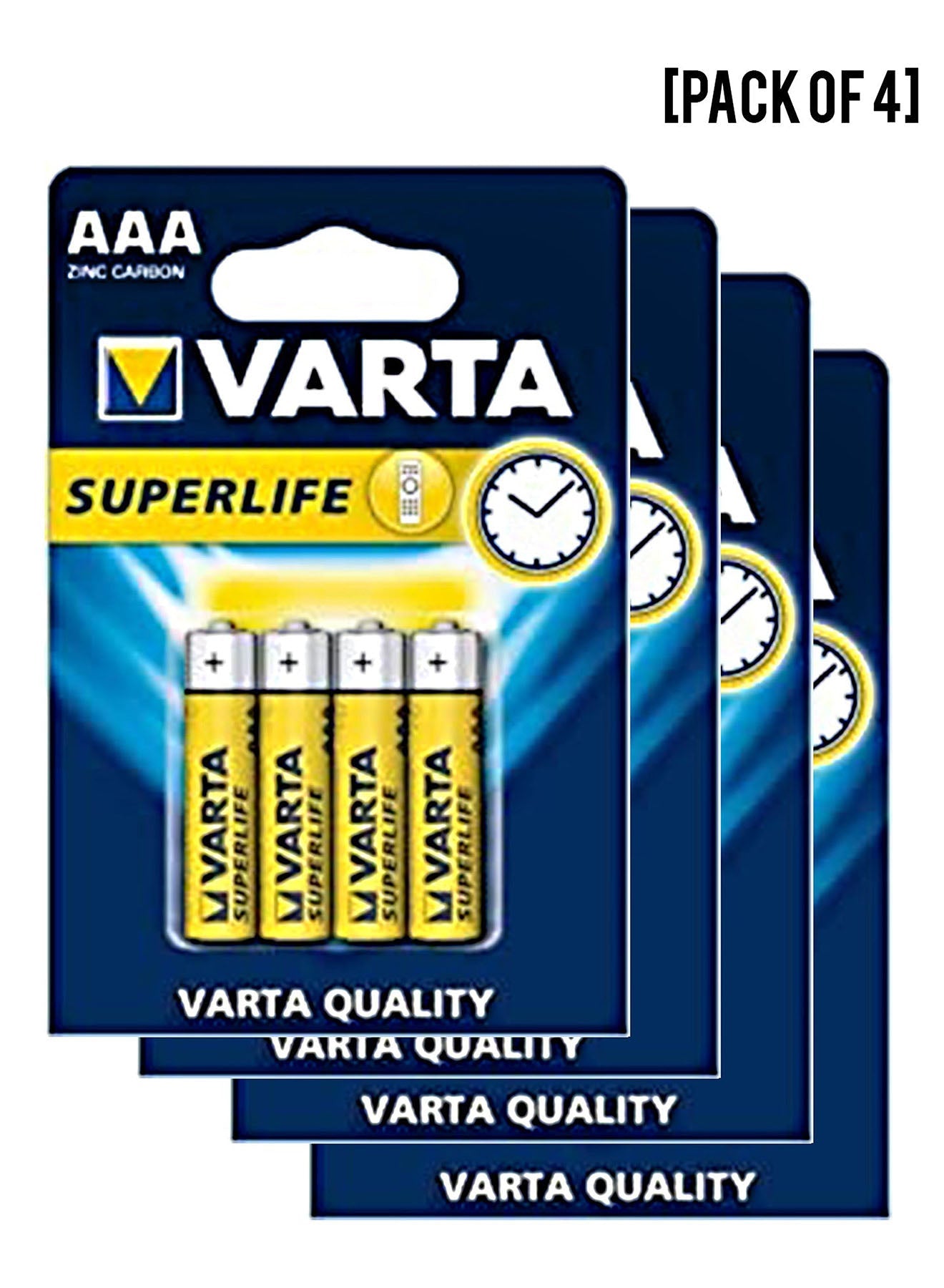 Varta Superlife AAA Battery 4 Units Value Pack of 4 