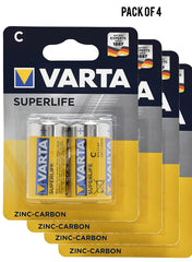 Varta Superlife C Battery 2 Units Value Pack of 4 